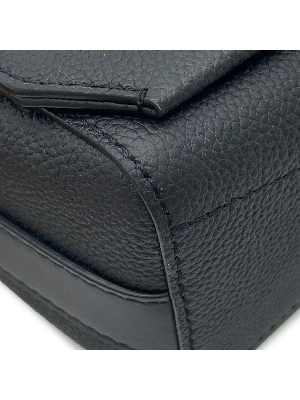 Louis Vuitton Shoulder Bag Gray Leather Takeoff Messenger Black